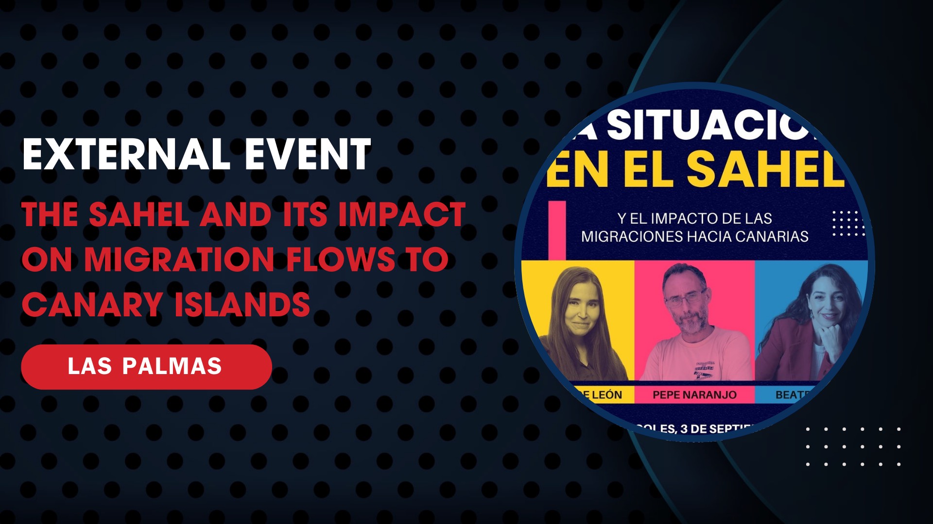 Webinar: The Sahel and its impact on migratory flows to the Canary Islands